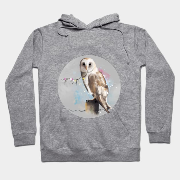 Barn owl Hoodie by FrancinesWorkshop